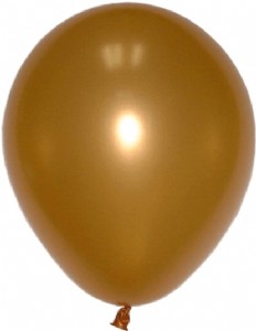 空飄11"珍珠氣球-金色